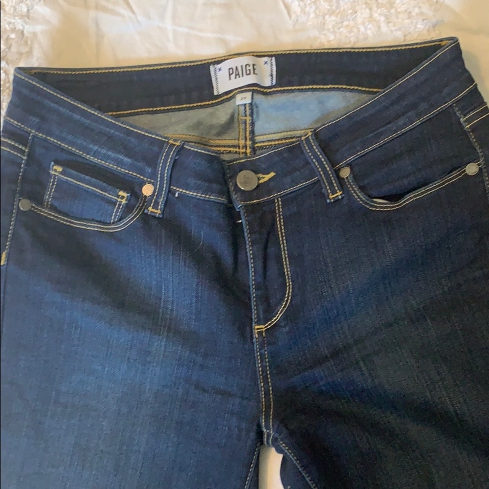 Paige dark denim skinny jeans
